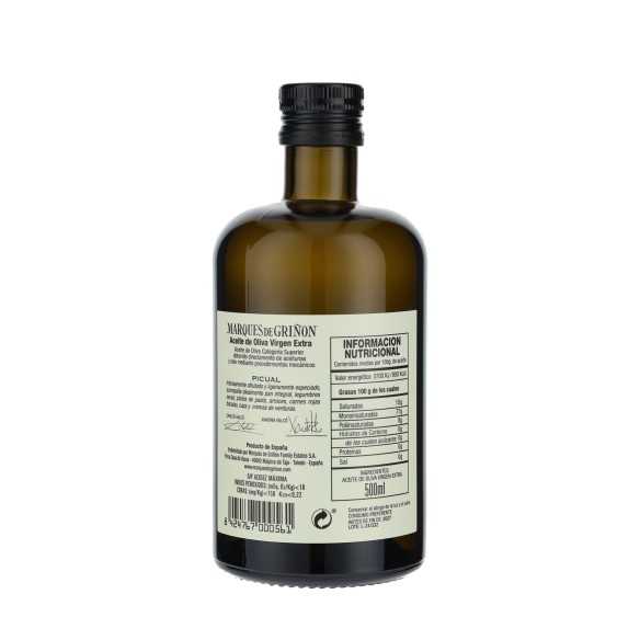 Marqués de Griñón Picual 500 ml – Intensywna hiszpańska oliwa extra virgin