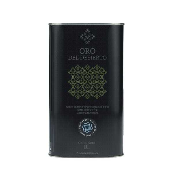 Organiczna oliwa z oliwek Oro del Desierto Arbequina 1 litr – łagodna i owocowa