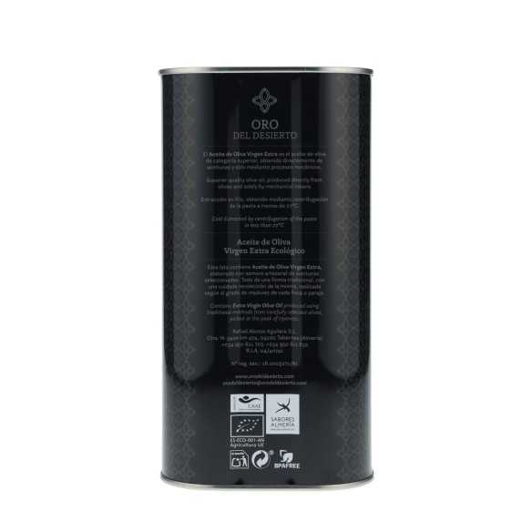 Organic Olive Oil Oro del Desierto Arbequina 3 Liters – Mild & Fruity