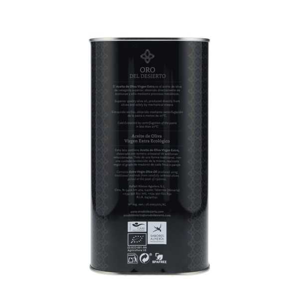 Organic olive oil Oro del Desierto Hojiblanca – buy 3-liter canister online