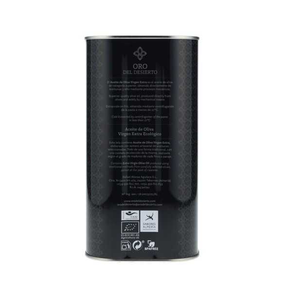 Organic olive oil Oro del Desierto Hojiblanca – buy 3-liter canister online