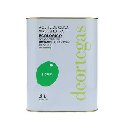 Deortegas Picual Bio-Olivenöl 3-Liter-Kanister – Intensiver Geschmack