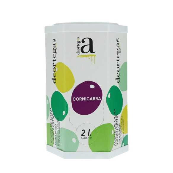 Deortegas Cornicabra Organic Olijfolie in een canister van 5 liter