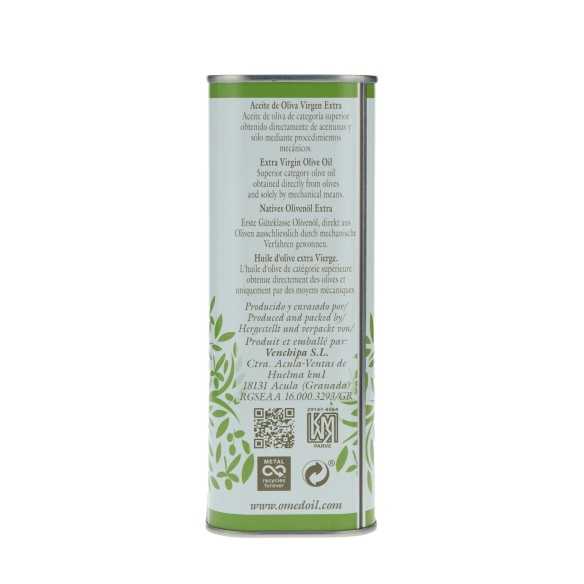 O-Med Hojiblanca ORGANIC Olive Oil 1-liter canister – Intensive & sustainable