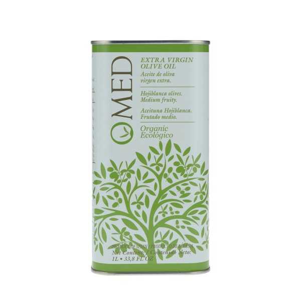 O-Med Hojiblanca ORGANIC Olive Oil 1-liter canister – Intensive & sustainable
