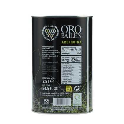Reservazione dell'olio d'oliva Arbequina familiare 2.5L - fruttato e delicato in un contenitore 2