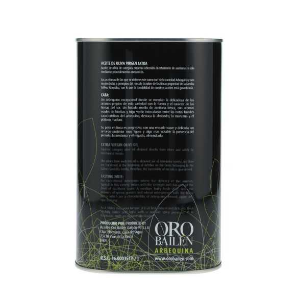 Aceite de oliva arbequina Reserva Familiar 2,5 L – afrutado y suave en bote