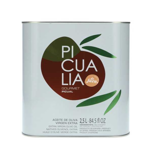 Picualia Gourmet Picual – Oliwa z oliwek w 2,5-litrowym kanistrze | Owocowa i intensywna