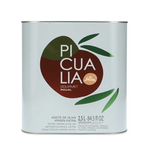 Picualia Gourmet Picual – Oliwa z oliwek w 2,5-litrowym kanistrze | Owocowa i intensywna