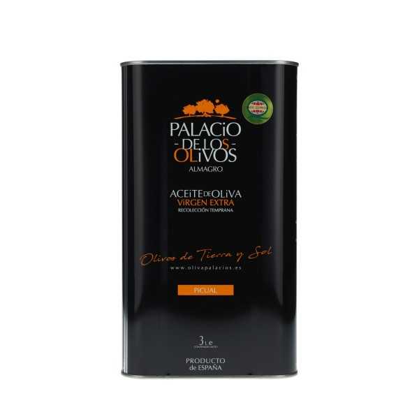 Palacio de Los Olivos Picual – 3-liter canister | Buy intense olive oil online