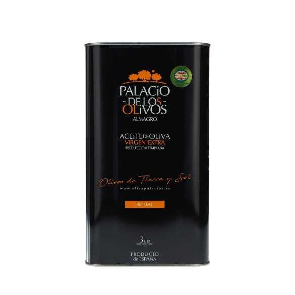Palacio de Los Olivos Picual – 3-liter canister | Buy intense olive oil online