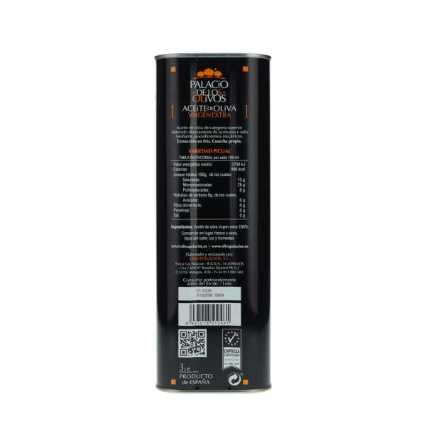 Palacio de Los Olivos Picual – 3-liter canister | Buy intense olive oil online