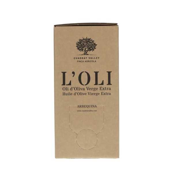 Cuadrat Valley Bio-Arbequina 2L Bag in Box | DOP Les Garrigues