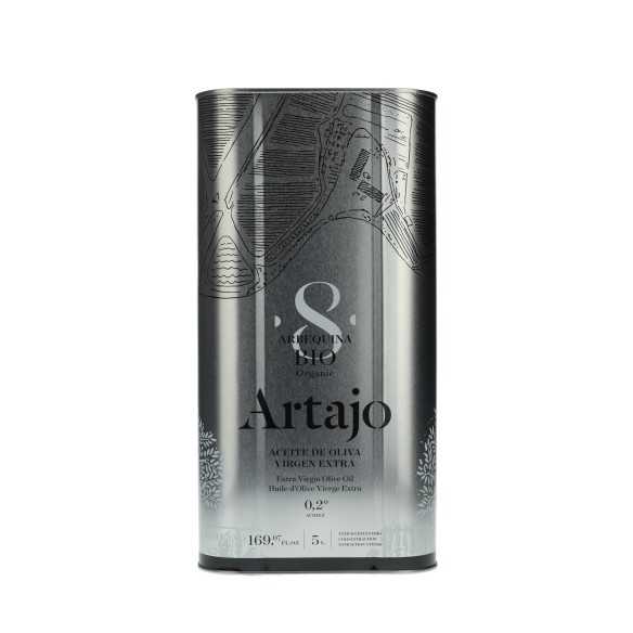 Artajo 8 Arbequina Organiczna oliwa z oliwek – kanister 5 litrów | Łagodny i owocowy