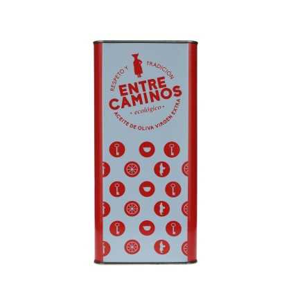 Entre Caminos Bio-Olivenöl 5L Kanister | Hojiblanca Frühernte