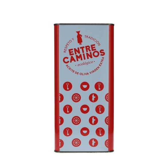 Entre Caminos Bio Olive Oil 5L Can| Hojiblanca