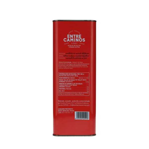 Entre Caminos Bio Olive Oil 5L Can| Hojiblanca