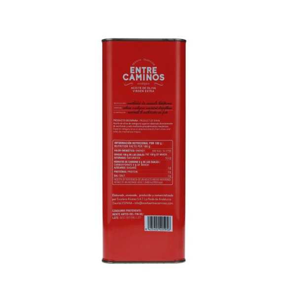 Entre Caminos Bio Olive Oil 5L Can| Hojiblanca