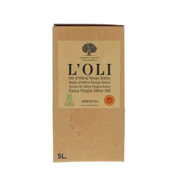 Cuadrat Valley Bio-Arbequina 5L Bag in Box | DOP Les Garrigues
