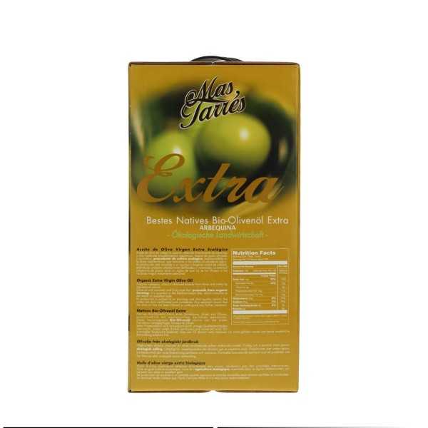 Mas Tarrés Organic Arbequina 5L - Evoo taske i boks | Olis Sole