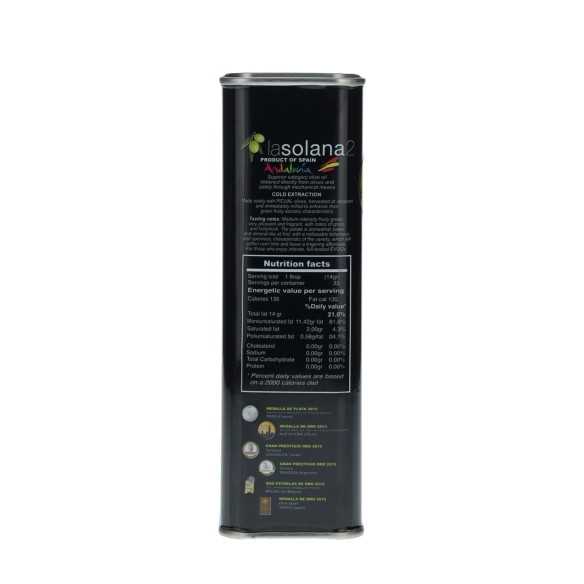 Bio Olivenöl La Solana2 Picual 500ml Dose | Premium EVOO