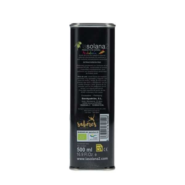 Bio Olivenöl La Solana2 Picual 500ml Dose | Premium EVOO