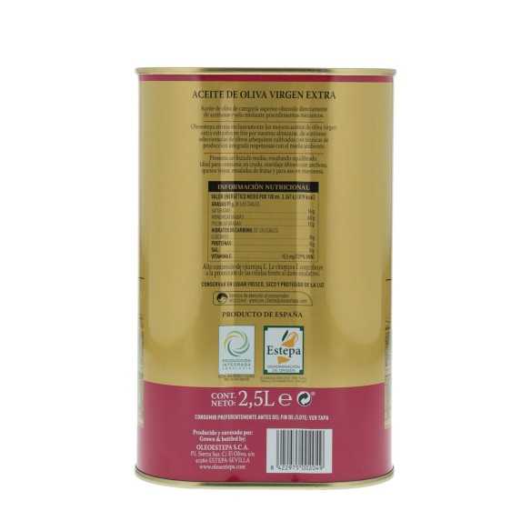 Oleoestepa Arbequina 2.5L Canister | Olive oil P.D. Estepa