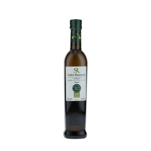 Test Gagnant Huile d'olive biologique Soler Romero Picual dans une bouteille en verre de 500 ml