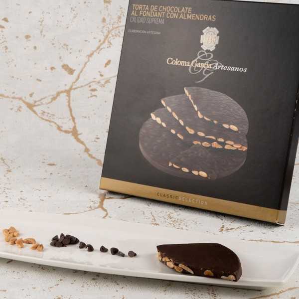 Gâteau au chocolat fondant aux amandes - Coloma García - 200 g - Touron - Coloma García Artesanos