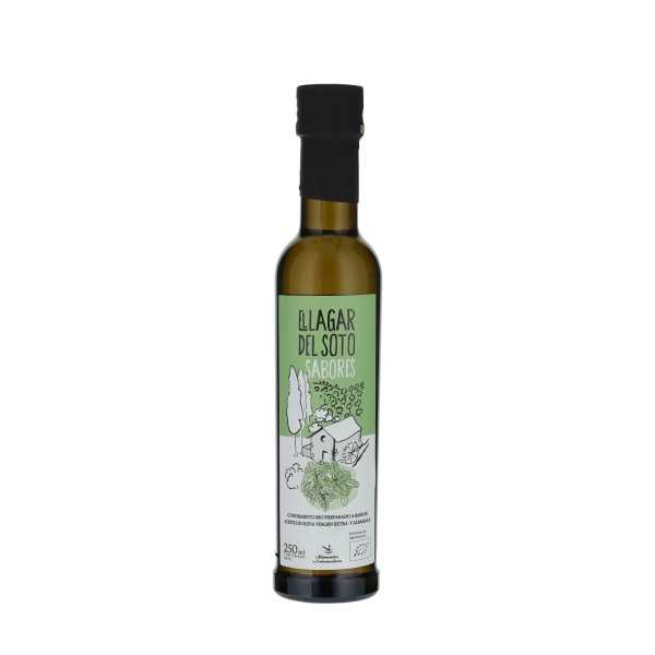 Lagar del Soto Organic Olive Oil med Basil 250 ml