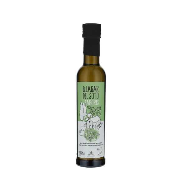 Lagar del Soto Organic Olive Oil med Basil 250 ml