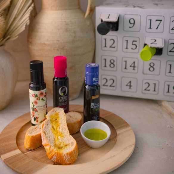 Adventskalender med 24 Ekologiska Olivoljor | Premium EVOO