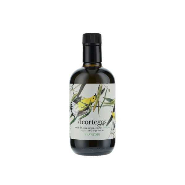 Deortegas Frantoio organic olive oil in the 500 ml bottle