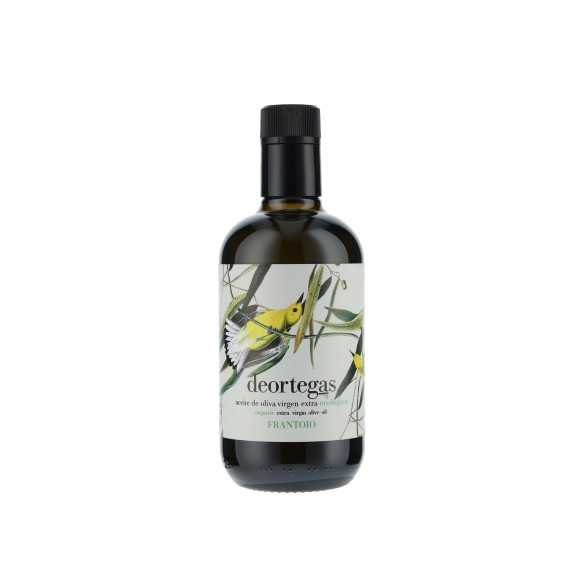 Deortegas Frantoio organic olive oil in the 500 ml bottle
