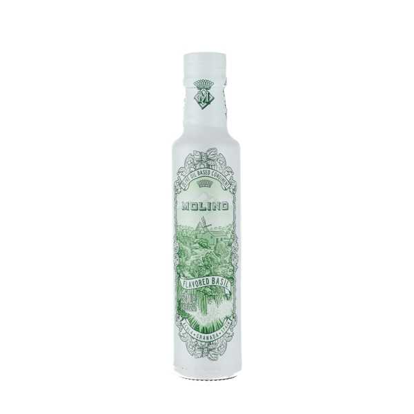 Molino Basil olivenolie 250 ml - aromatiseret olivenolie til middelhavsretter