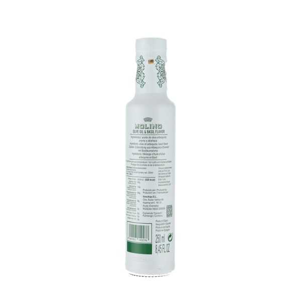 Molino Basil olivenolie 250 ml - aromatiseret olivenolie til middelhavsretter
