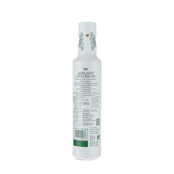 Molino Basil olivenolie 250 ml - aromatiseret olivenolie til middelhavsretter
