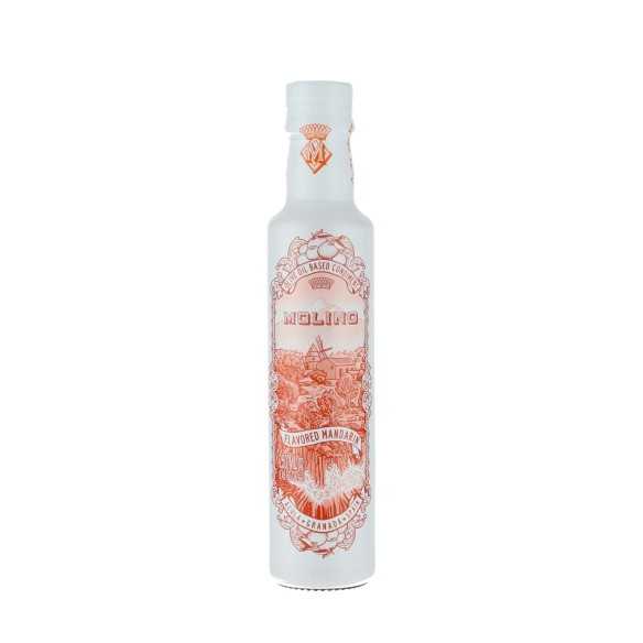 Molino Olio d'oliva Mandarina 250 ml - Olio d'oliva aromatizzato con mandarino fresco arancione