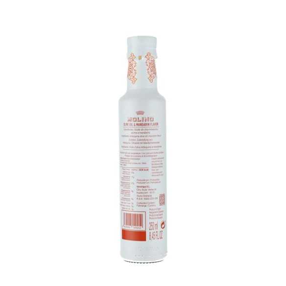 Molino Olio d'oliva Mandarina 250 ml - Olio d'oliva aromatizzato con mandarino fresco arancione