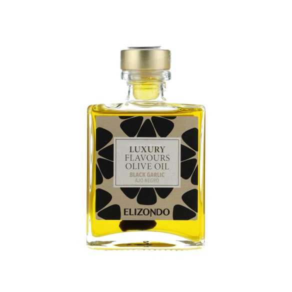 Elizondo Olijfolie met zwarte knoflook 200 ml - Spanish-oil.com