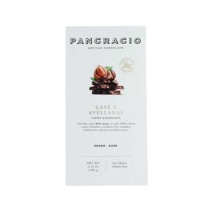 Pancracio | Schwarze Schokolade mit Kaffee und Haselnüssen (100 g)