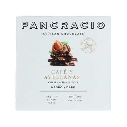 Pancracio | Cioccolato nero con caffè e nocciole (40 g)