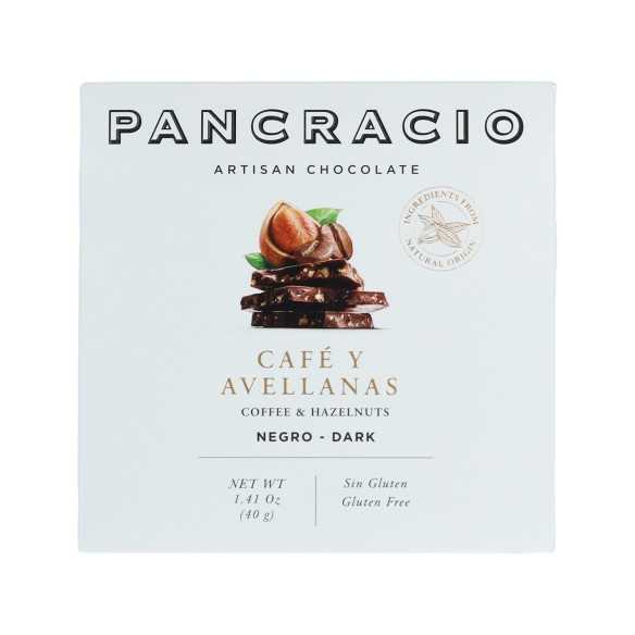 Pancracio | Cioccolato nero con caffè e nocciole (40 g)