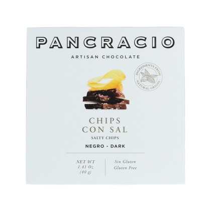 Pancracio | Cioccolato nero con fiches e sale (40 g)