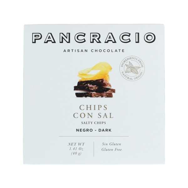 Pancracio | Cioccolato nero con fiches e sale (40 g)
