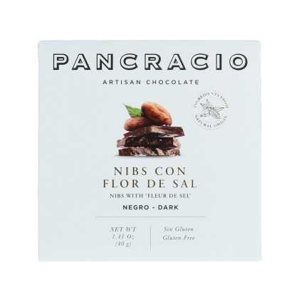 Pancracio Chocolate Negro con Nibs y Flor de Sal 40 g