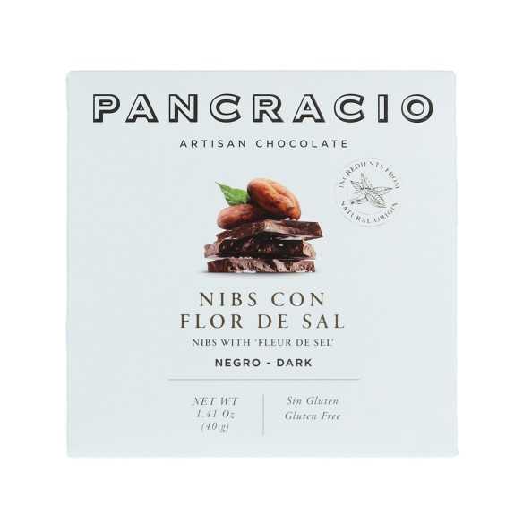 Pancracio Chocolate Negro con Nibs y Flor de Sal 40 g