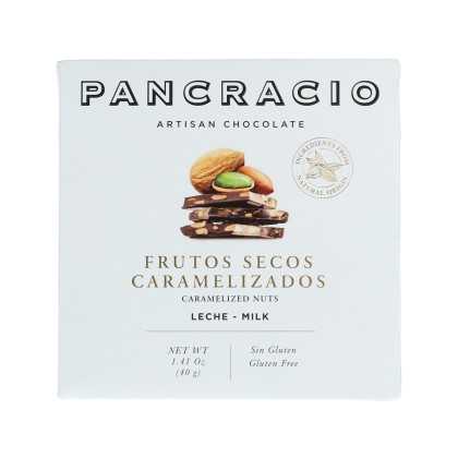 Pancracio | Cioccolato con latte, zenzero e arachidi 40g