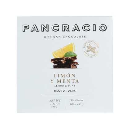 Pancracio | Schwarze Schokolade mit Zitrone und Minze (40 g)