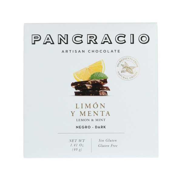 Pancracio | Cioccolato nero con limone e menta (40 g)